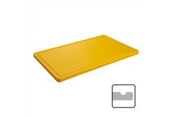 Schneideplatte 600/350 - gelb mit Saftrille